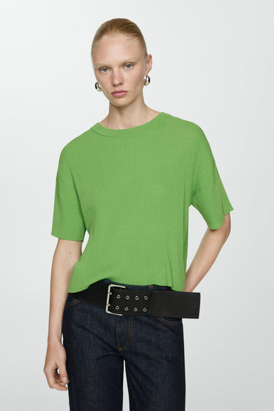 Pull met ronde hals - groen