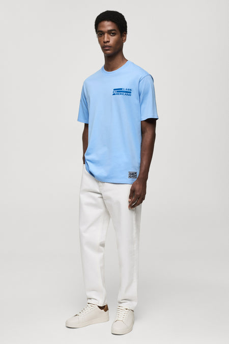 T-shirt (korte mouwen) Blauw - Mango