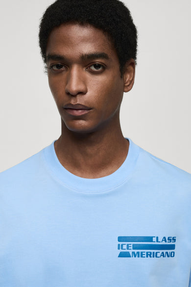 T-shirt (korte mouwen) Blauw - Mango