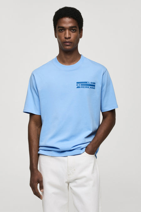 T-shirt met korte mouwen - blauw