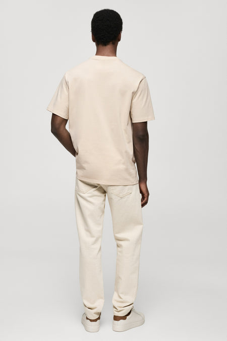 T-shirt (korte mouwen) Beige - Mango