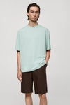 T-shirt (manches courtes) Bleu - Mango