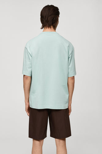 T-shirt à manches courtes - bleu - MANGO