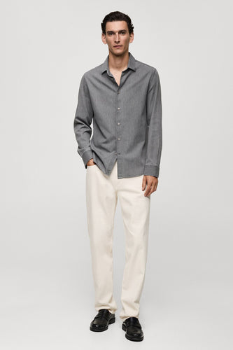 Jeanshemd - Grijs - MANGO