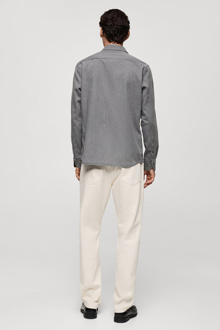 Chemise en jean Gris - Mango