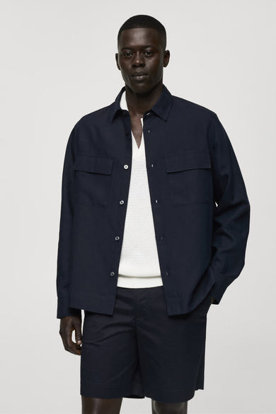 Chemise (manches longues) Bleu - Mango