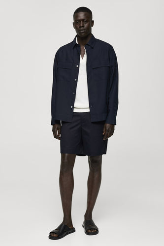 Hemd met lange mouwen - blauw