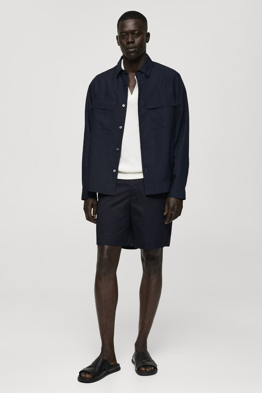 Hemd met lange mouwen - blauw