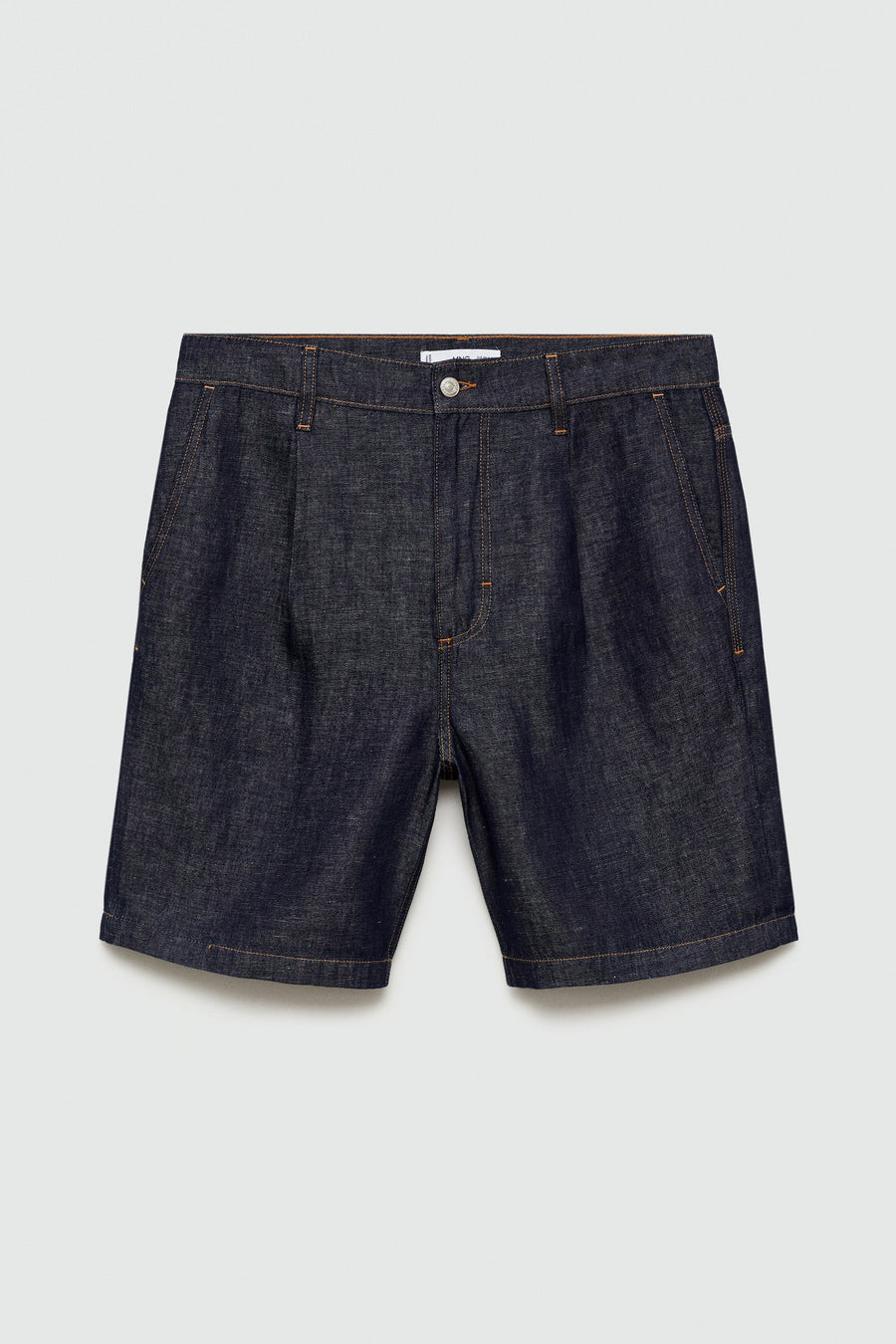 Short - mid blue denim - MANGO