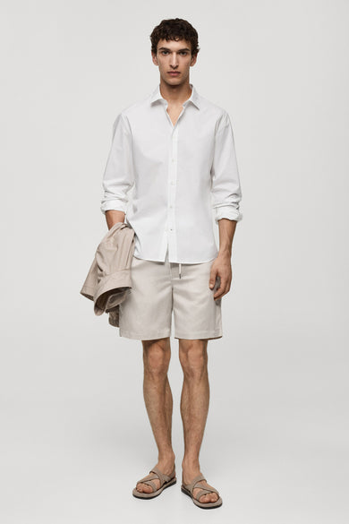 Hemd met lange mouwen - wit