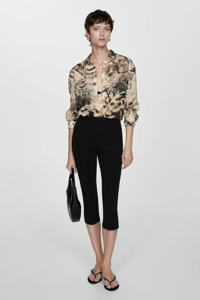 Blouse met lange mouwen - beige