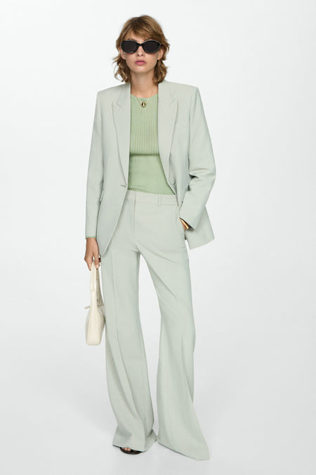 Pull met ronde hals - groen