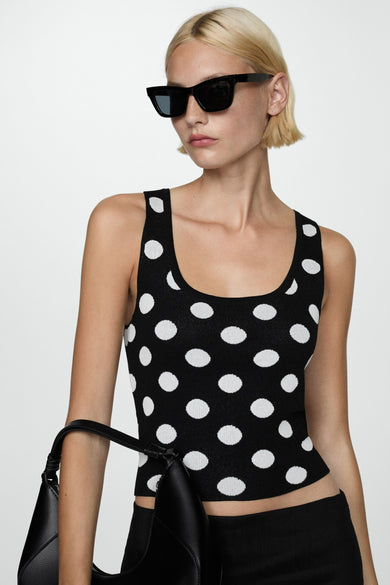 Tanktop Zwart - Mango