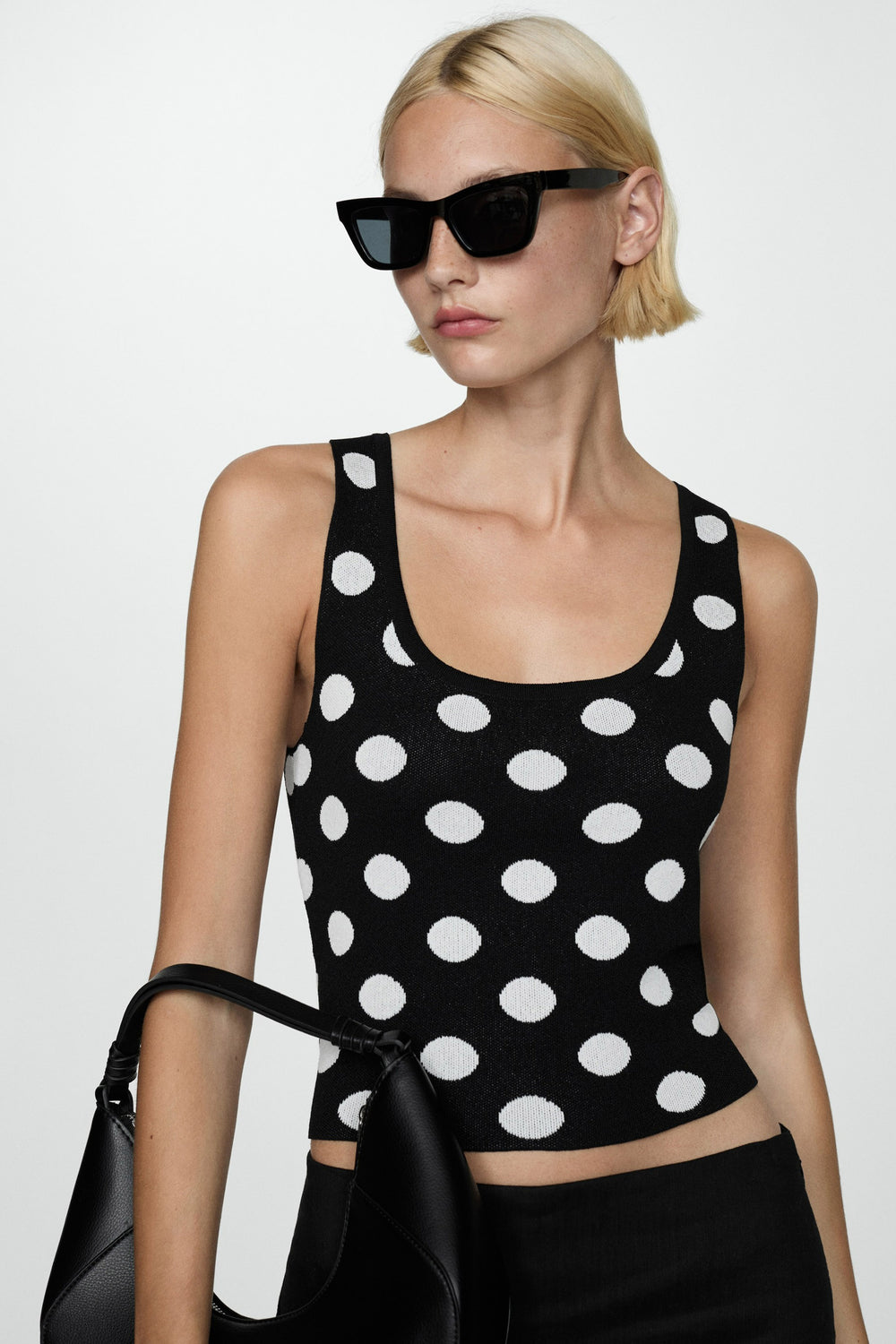 Tanktop Zwart - Mango