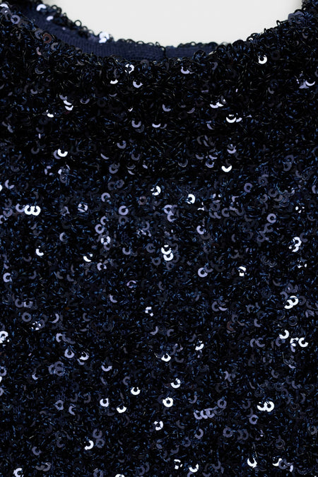 Kleedje met korte mouwen - blauw