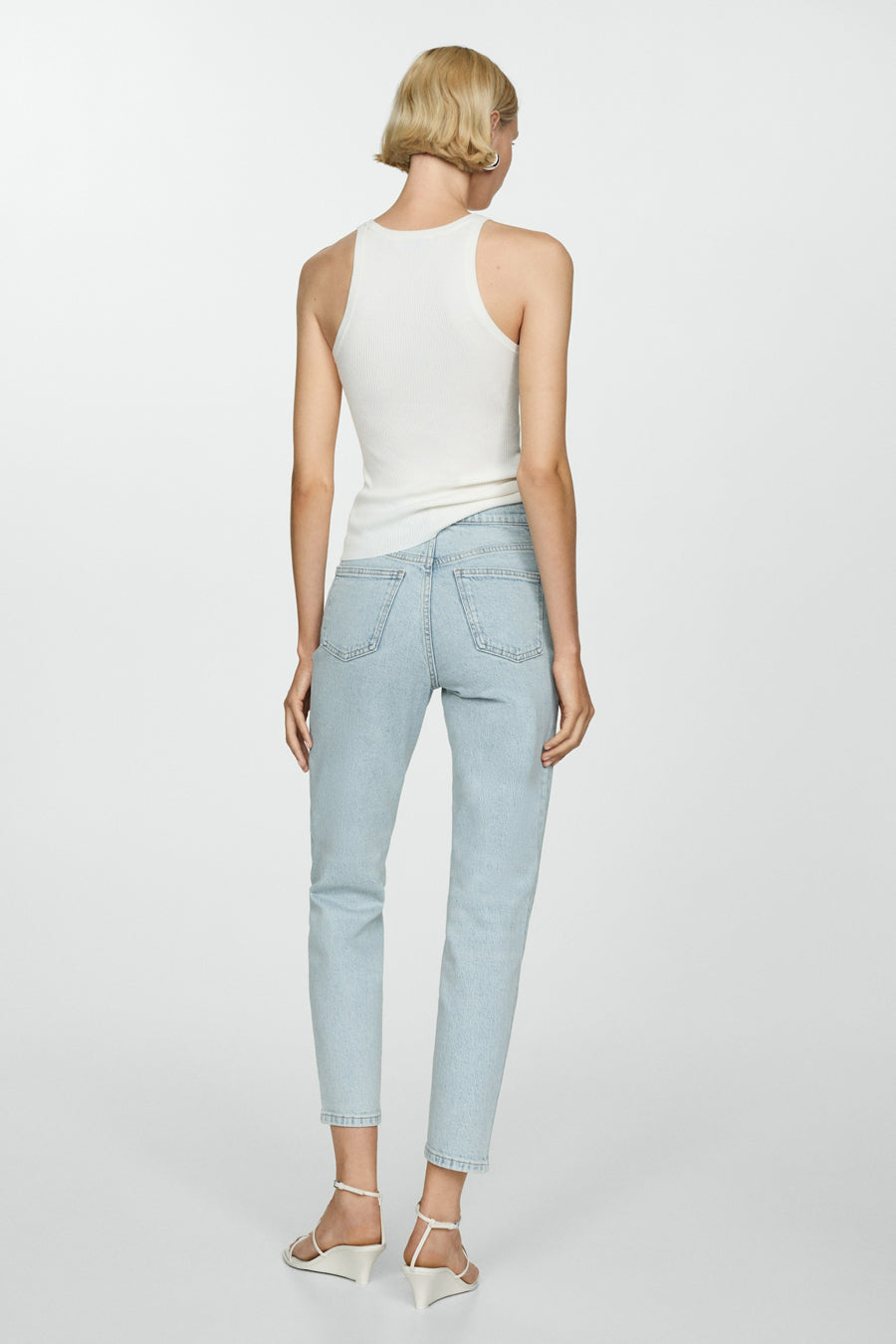 Mom Jeans Light blue denim - Mango