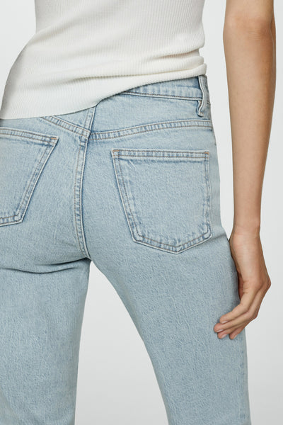 Mom Jeans Light blue denim - Mango