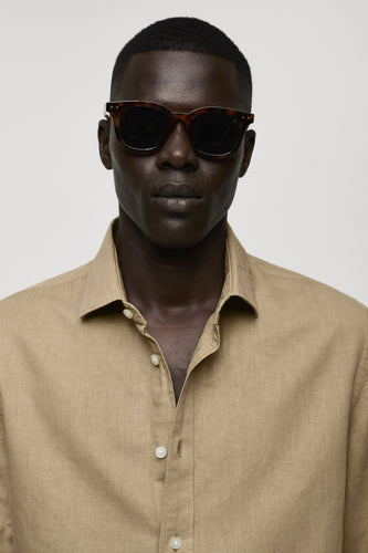 Hemd met lange mouwen - groen - MANGO