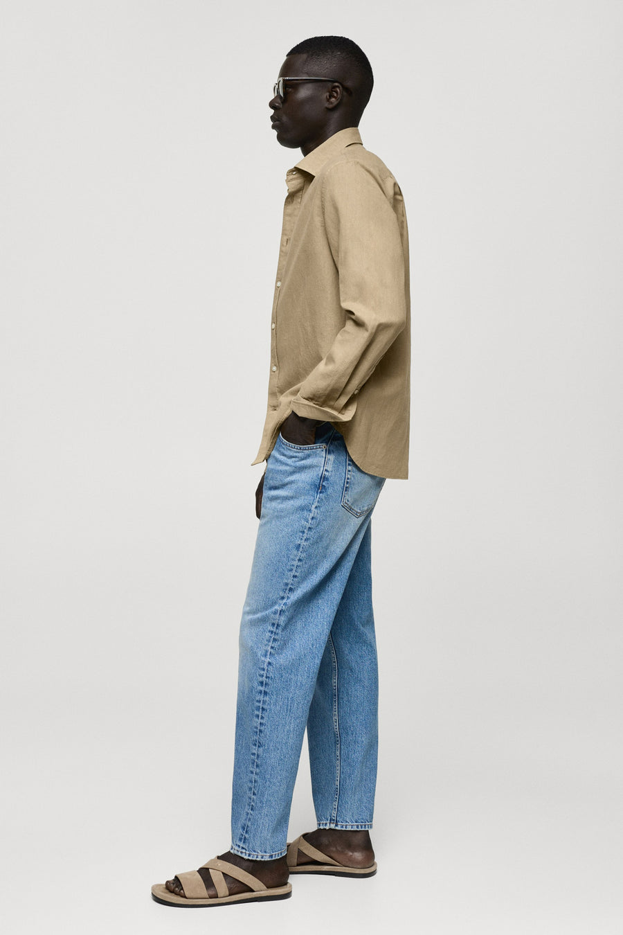 Hemd met lange mouwen - groen - MANGO