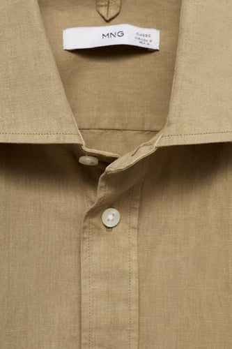 Hemd met lange mouwen - groen - MANGO