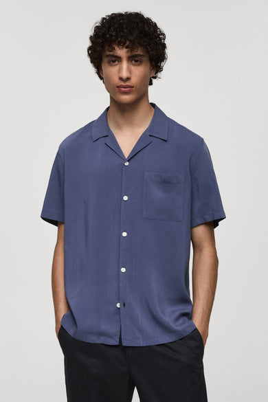 Chemise à manches longues - bleu