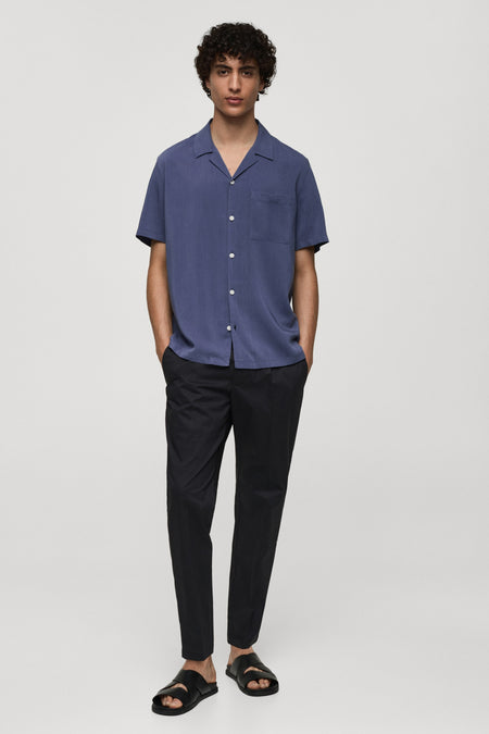 Hemd (lange mouwen) Blauw - Mango