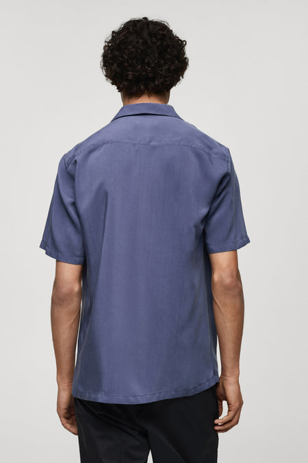 Hemd (lange mouwen) Blauw - Mango
