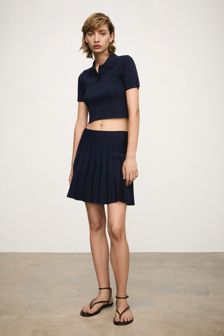 Polo met korte mouwen - blauw