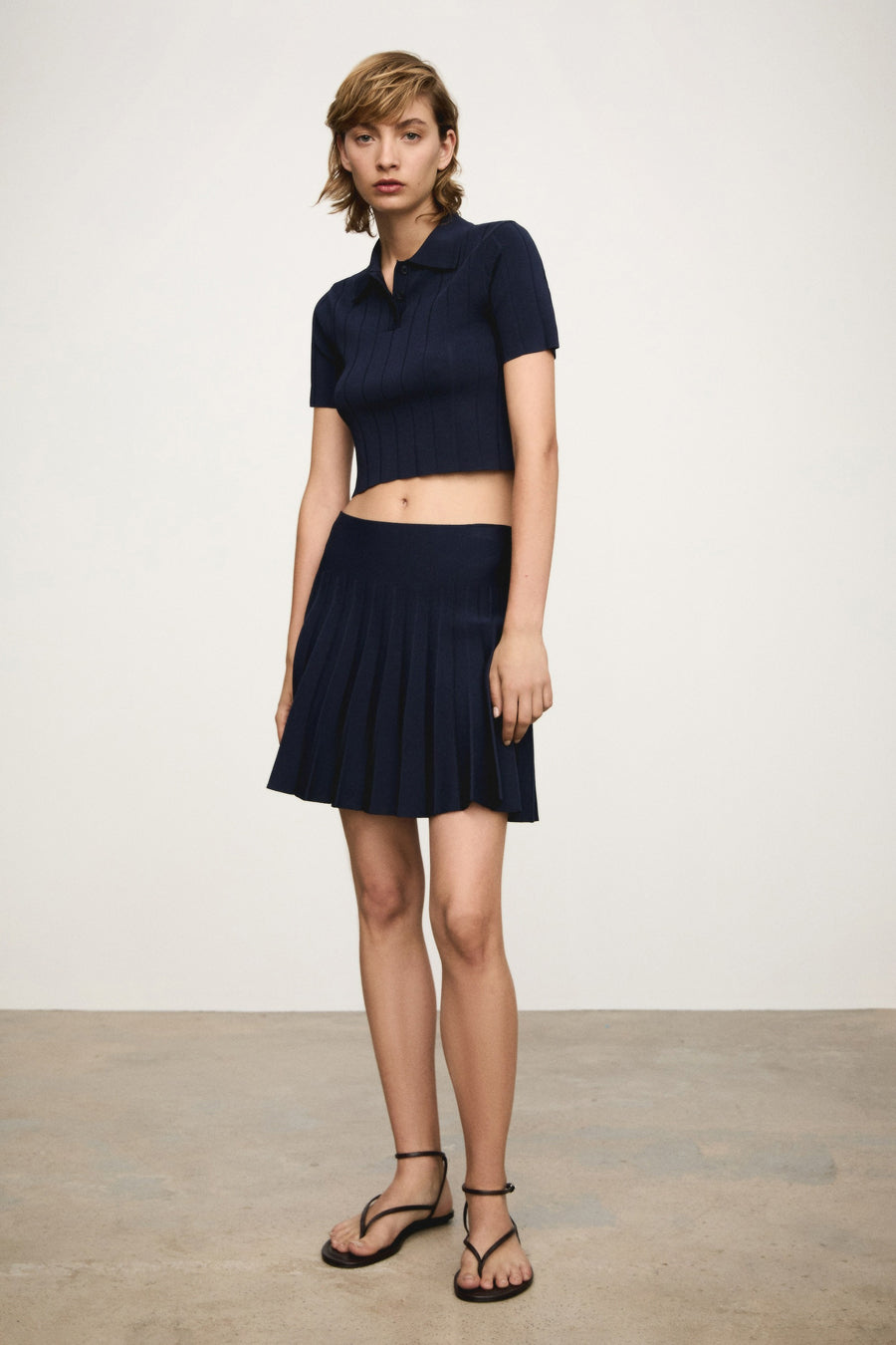 Polo met korte mouwen - blauw - MANGO