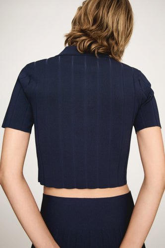 Polo met korte mouwen - blauw - MANGO