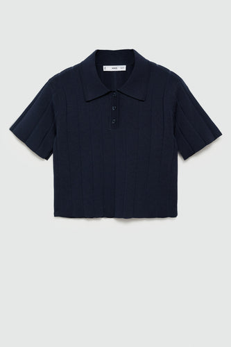 Polo met korte mouwen - blauw - MANGO