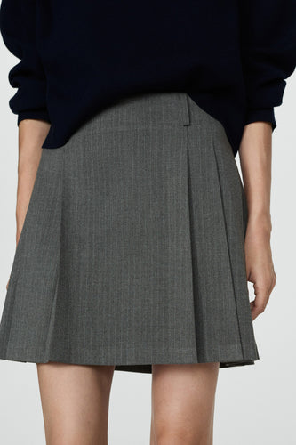 Korte rok - grijs - MANGO