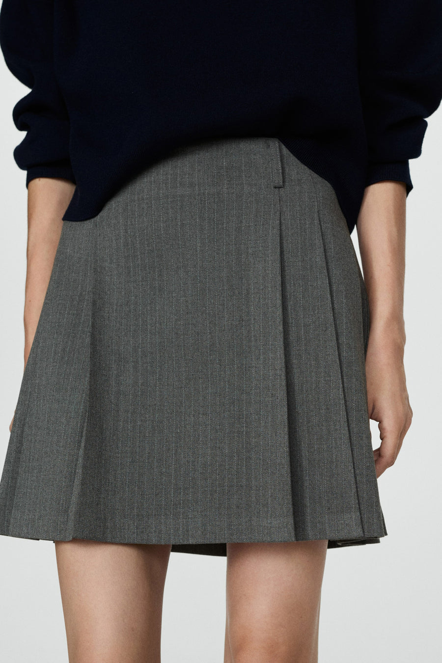 Korte rok - grijs - MANGO