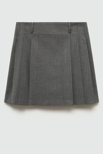 Korte rok - grijs - MANGO