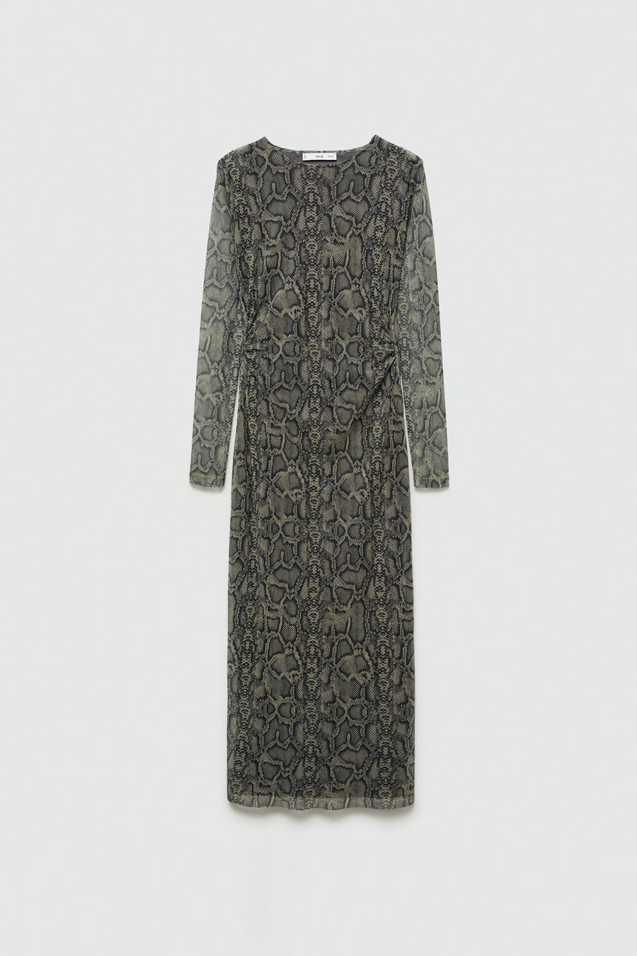 Kleedje met lange mouwen - grijs - MANGO