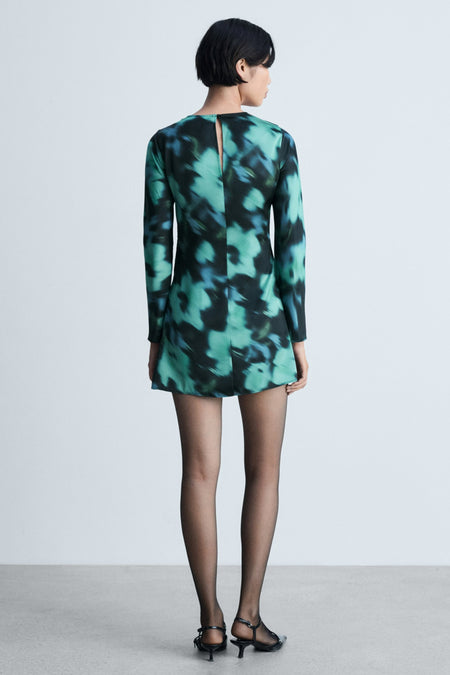 Kleedje met lange mouwen - multicolor