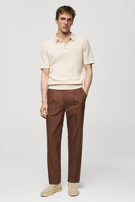 Pantalon de saison Rouge - Mango