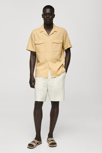 Chemise (manches courtes) Jaune - Mango