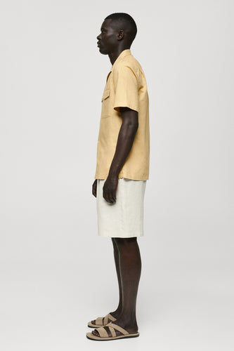 Chemise à manches courtes - jaune - MANGO