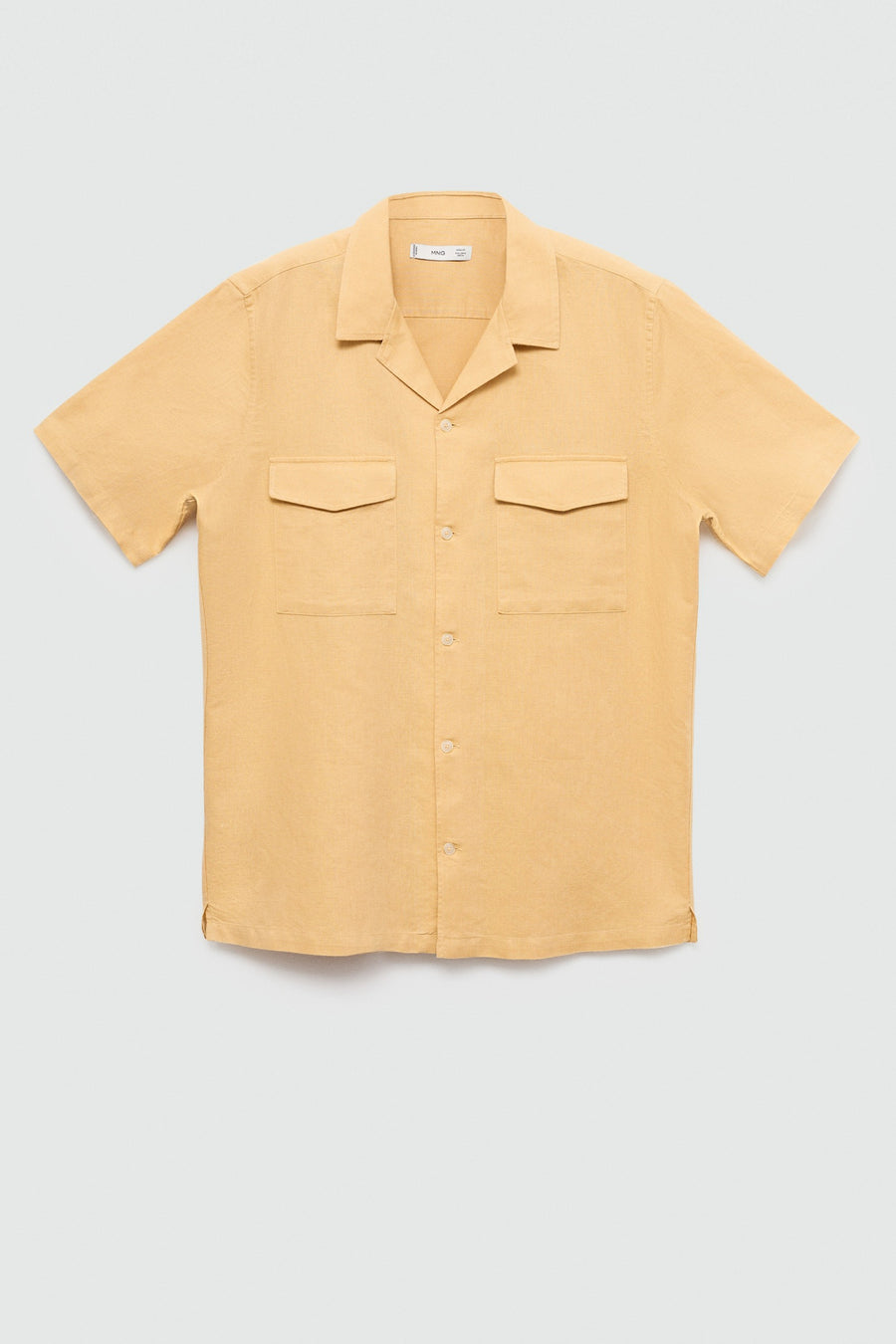 Chemise à manches courtes - jaune - MANGO