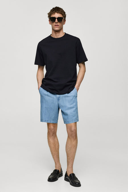 T-shirt (korte mouwen) Blauw - Mango