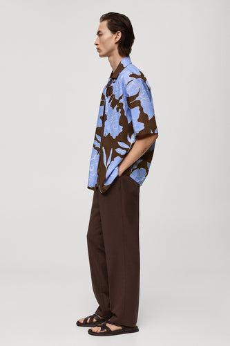 Chemise à manches longues - brun - MANGO