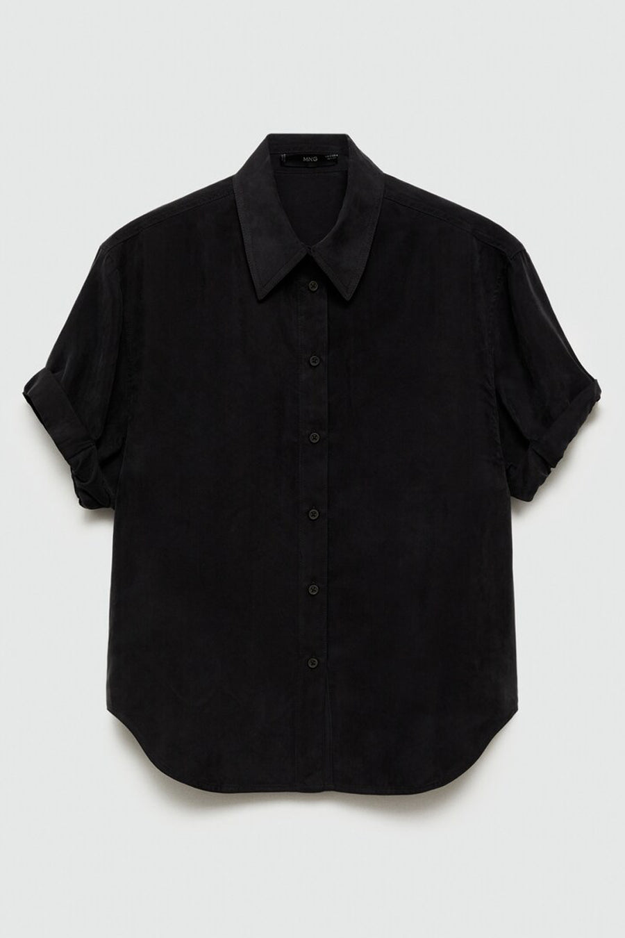 Blouse met korte mouwen - zwart