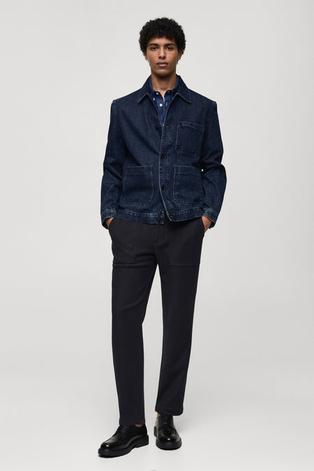 Jeansjas - mid blue denim