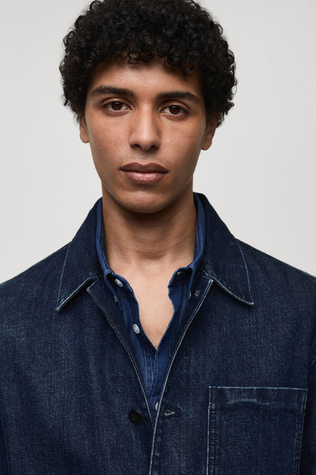 Jeansjas - mid blue denim