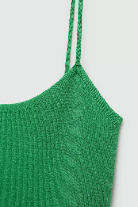 Kleedjes zonder mouwen Groen - MANGO