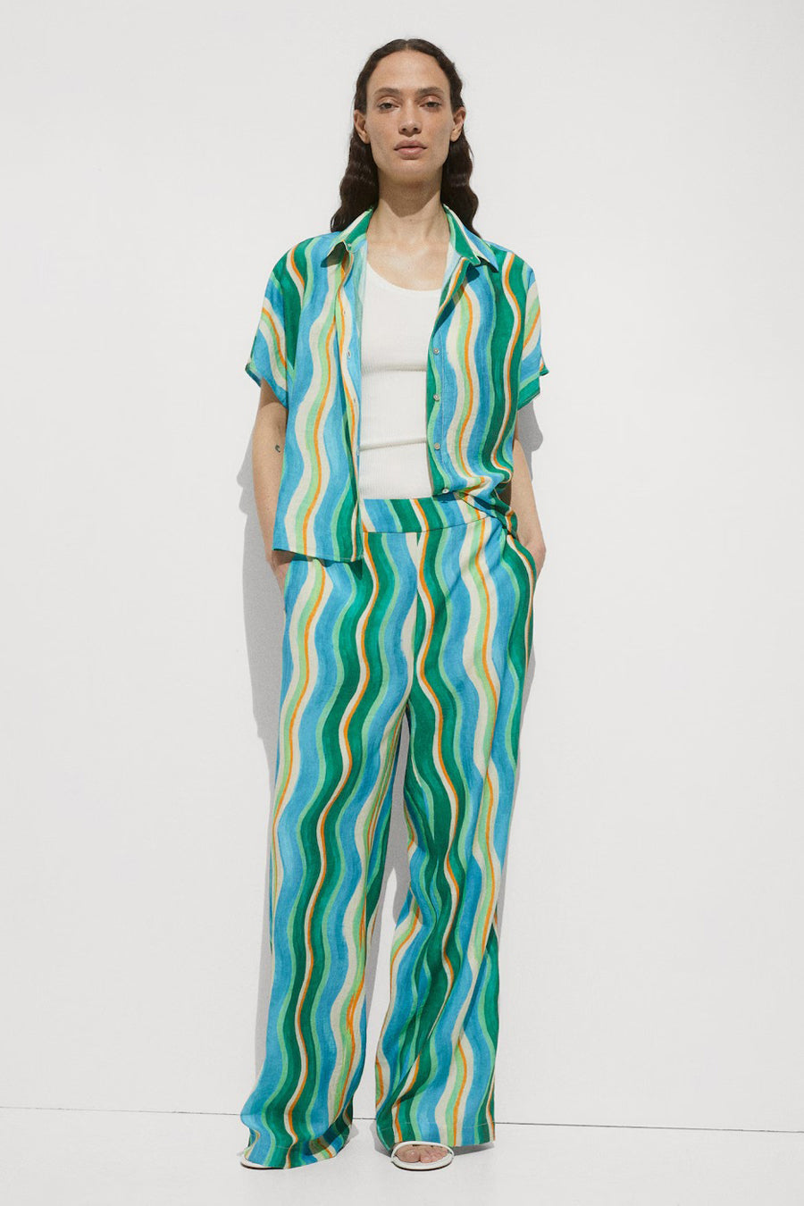 7/8 broek - groen - MANGO