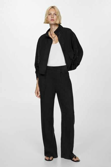 Korte jas zwart - MANGO