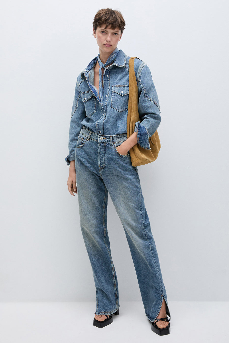 STELLA MANGO - mid blue denim - MANGO - 2