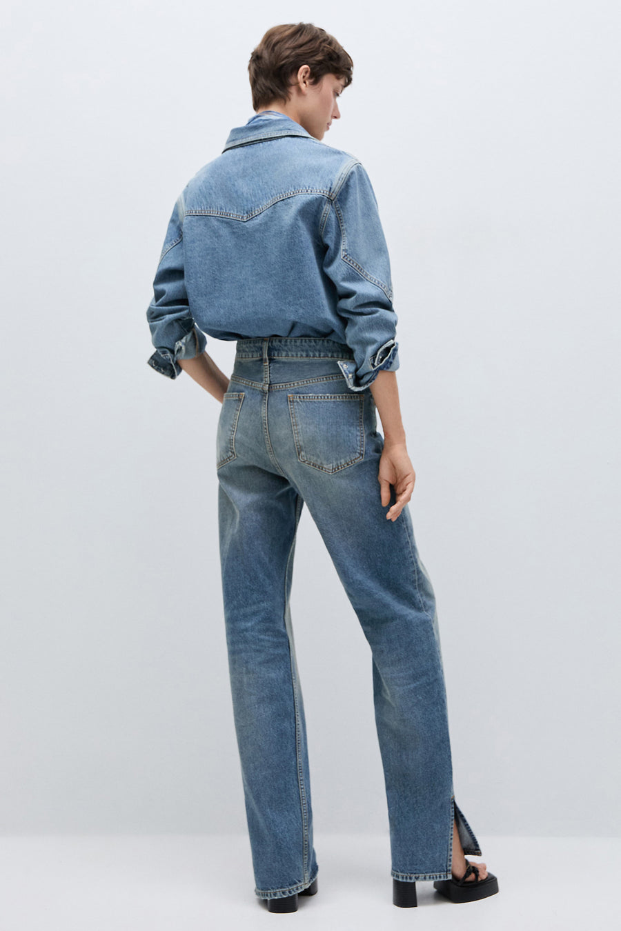 STELLA MANGO - mid blue denim - MANGO - 3